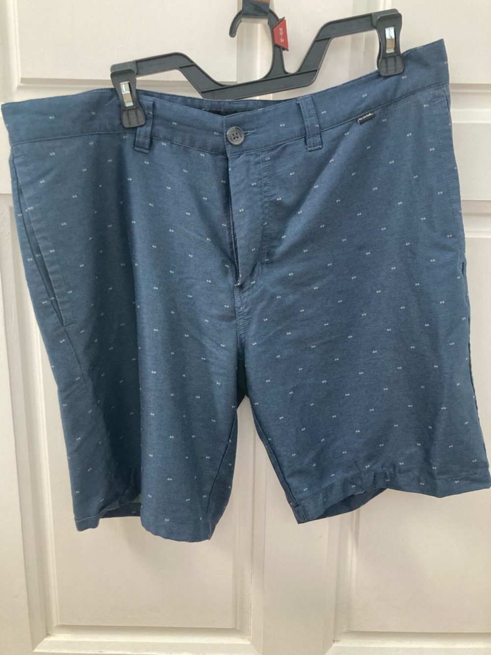 Travis Mathew Navy Micro Dot Flat Front Shorts